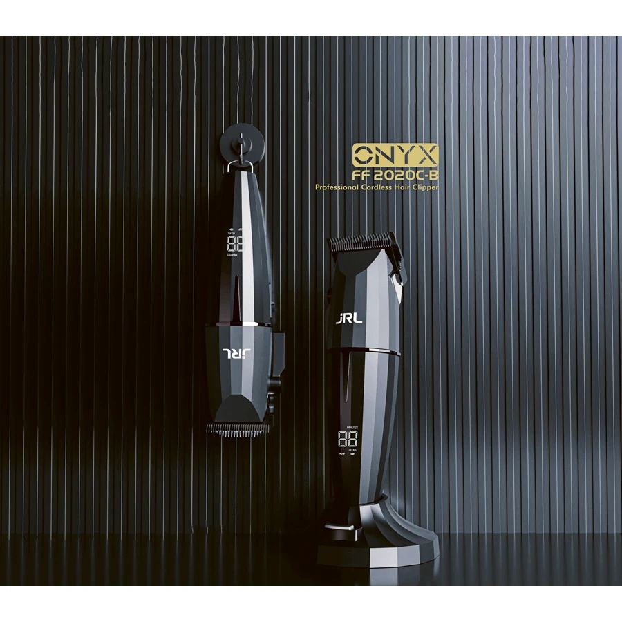 JRL PROFESSIONAL ONYX 2020C-B CLIPPER CORDLESS MOROCUTTI 미용 사용 액세서리